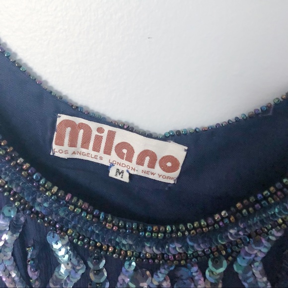 Vintage Milano Sequin Top - Picture 2 of 4